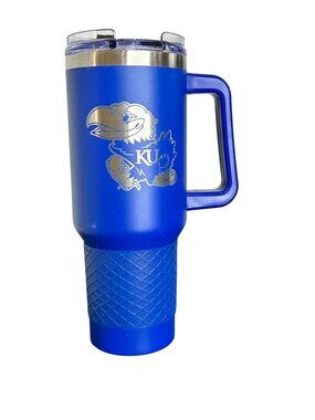 NWT NCAA Kansas Jayhawks Colossus Travel Mug - MSRP $34.99